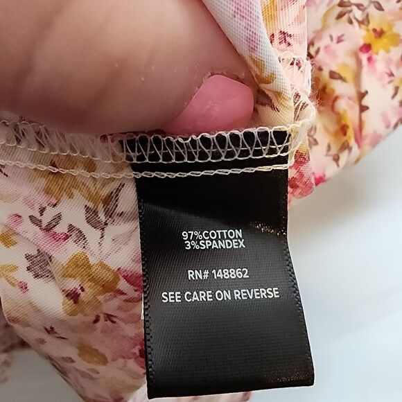 6X 30W Torrid Pink Ditsy Floral Poplin Shirt Dress Collared Belt Button Up Pocke - Picture 6 of 7